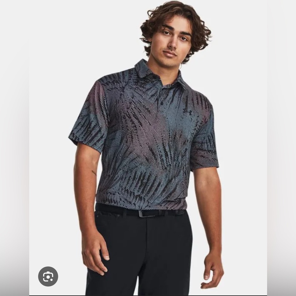 Under‎ Armour Men’s XL UA Playoff 3.0 Feather Flock Golf Polo UPF 30+
